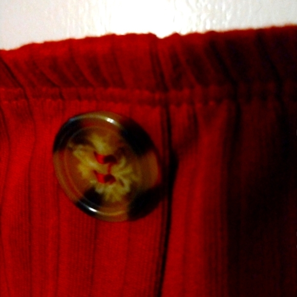 NWT No Boundaries Button Front Super Soft Scrunch Shoulder Straps RedTank M(7-9) - Picture 3 of 7